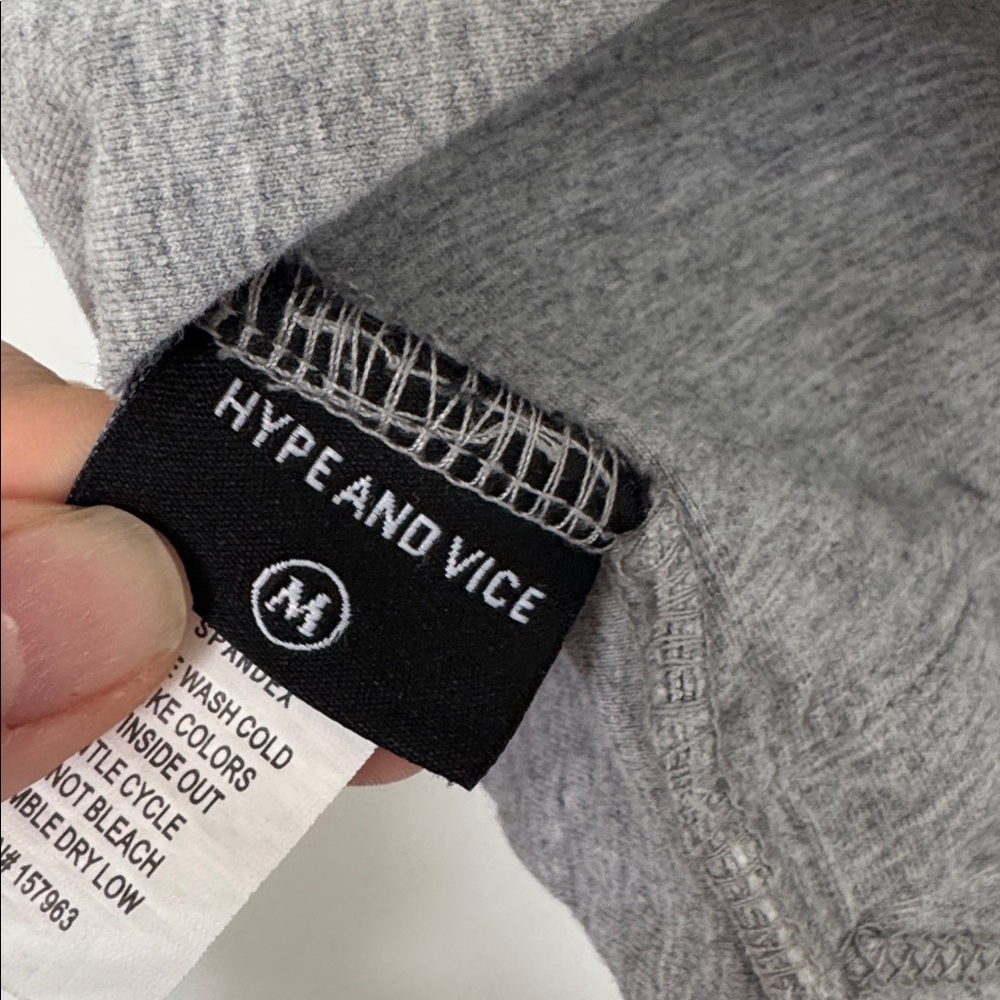 Hype & Vice Indiana University Hoosiers Gray Bandana Top - Size M - Picture 4 of 5